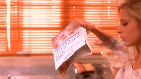 Buffy pouring cereal