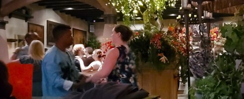 a room full of dancers at Arta nightclub